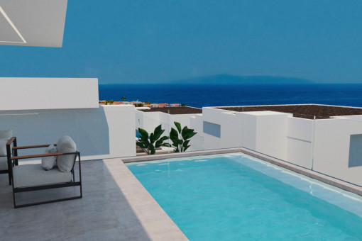 Außergewöhnliche Luxusvilla mit großem Garten und Schwimmbad direkt am Meer in Rokabella, Costa Adeje