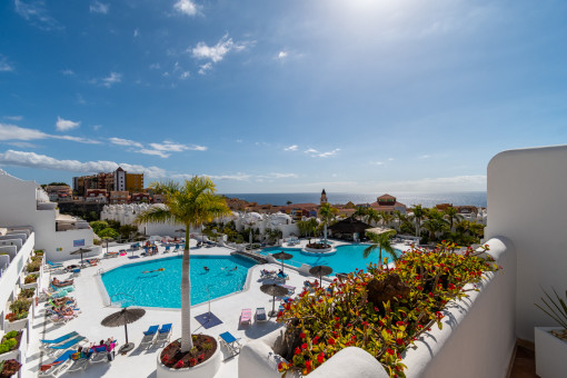 Wunderschönes Duplex im obersten Stockwerk mit Meerblick in Playa Paraíso